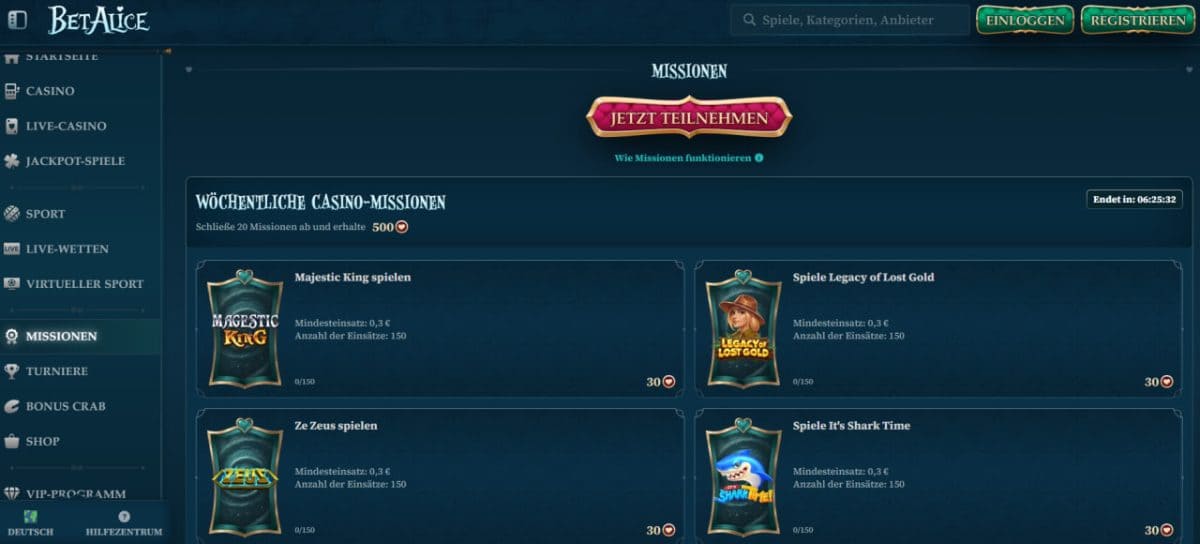 BetAlice Casino: Wunderland-Welt mit 10.500+ Slots image 1